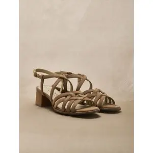 Suede leather sandals for women Pédiconfort image-1