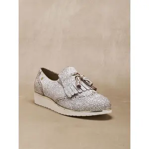 Dames instappers met elastische zijkanten en pompons Pédiconfort image-0