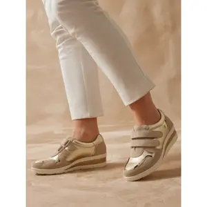 Women's leather Velcro sneakers Pédiconfort image-2