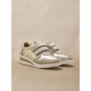 Women's leather Velcro sneakers Pédiconfort image-1