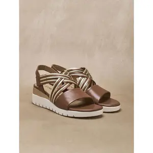 Sandales brides croisées à scratch femme Pédiconfort image-1