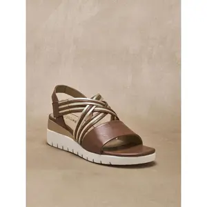 Sandales brides croisées à scratch femme Pédiconfort image-0