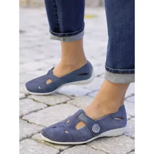 Bailarinas salomé de fantasía con velcro para mujer Pédiconfort image-2