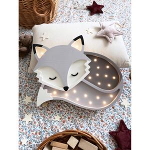 Handgefertigte Lampe Peekaboo Fox image-1