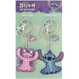 Keychain Peers Hardy Disney Angel &38; Stitch (x2) image-1
