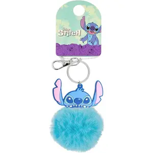 Pompom Keyring Peers Hardy Disney Stitch Angel image-1