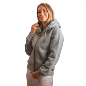 Casaco com capuz com fecho de correr para mulher Pénélope Fluore