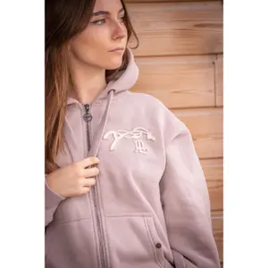 Sweatshirt zippé à capuche femme Pénélope Favorite image-4