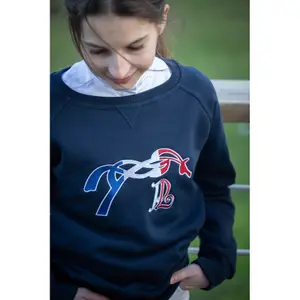 Sweatshirt équitation fille Pénélope Chloé image-0