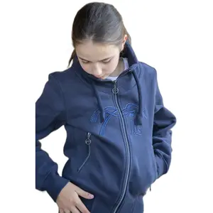 Sudadera de equitación con cremallera completa para niña Penelope Native Strass image-1