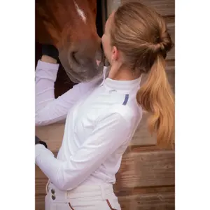 Reit-Poloshirt für Mädchen Pénélope Séville Mesh image-2