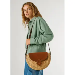 Borsa a tracolla in paglia donna Pepe Jeans Saddie Barker image-2