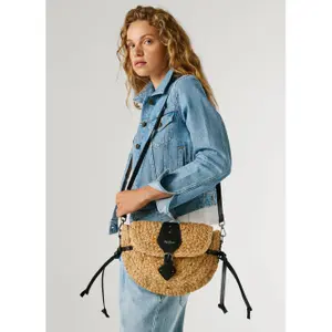 Borsa a tracolla in paglia donna Pepe Jeans Saddie Coast image-2