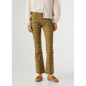 Pantaloni svasati a vita media donna Pepe Jeans Fredja image-1