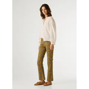 Pantaloni svasati a vita media donna Pepe Jeans Fredja image-5