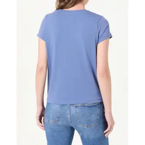 Damen Stretch-Logo-T-Shirt Pepe Jeans Basic image-1