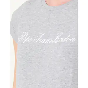 Damen Stretch-Logo-T-Shirt Pepe Jeans Basic image-2