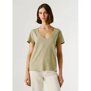 T-shirt com decote em V para mulher Pepe Jeans Megan image-1