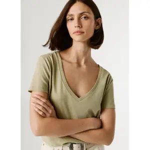 T-shirt com decote em V para mulher Pepe Jeans Megan image-6