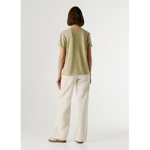 T-shirt com decote em V para mulher Pepe Jeans Megan image-5