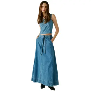 Long denim skirt for women Pepe Jeans Maxi Uhw image-0
