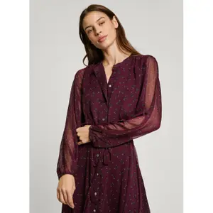 Vestido de manga comprida feminino Pepe Jeans Britt image-6