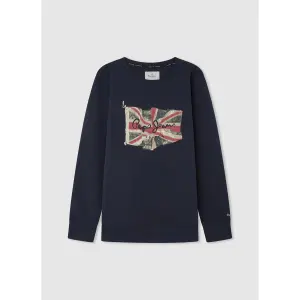 Pepe Jeans Flag Logo Kids Crewneck Sweatshirt image-0