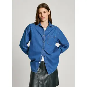 Chemise en jean femme Pepe Jeans Boyfriend image-1