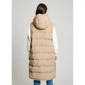 Women's sleeveless hooded down jacket Pepe Jeans Bibi image-5