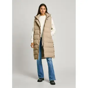 Women's sleeveless hooded down jacket Pepe Jeans Bibi image-2