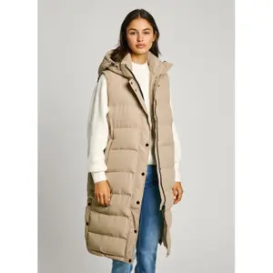Women's sleeveless hooded down jacket Pepe Jeans Bibi image-3