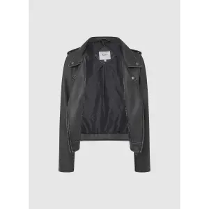 Women's Pepe Jeans Ammy Leather Jacket image-0