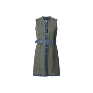 Sleeveless denim dress for women Pepe Jeans W11 Rever image-0