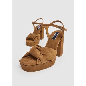 Damskie sandały na obcasie Pepe Jeans Lenny Bow image-3