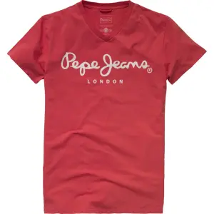 T-Shirt mit V-Ausschnitt Pepe Jeans Original Stretch image-0