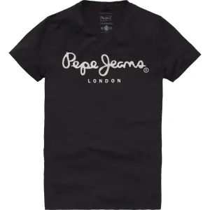T-Shirt mit V-Ausschnitt Pepe Jeans Original Stretch image-1
