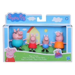 Peppa and her family figurines Peppa Pig (x4) image-0