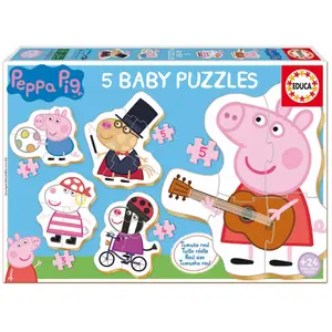5 in 1 puzzle Peppa Pig image-0