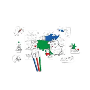 60 piece coloring puzzle Peppa Pig image-3