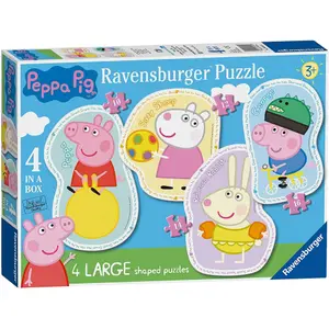 10-12-14-16 piece progressive puzzle Peppa Pig image-0