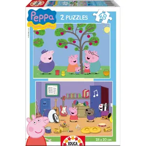 Puzzle 2 x 48 pieces Peppa Pig image-0