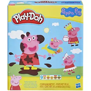Modeling clay to create and design Peppa Pig image-0