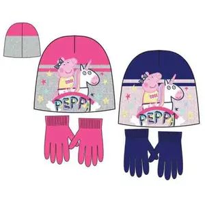 Baby hat and gloves Peppa Pig image-1
