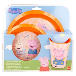 Batch 3 polypropylene dishes Peppa Pig image-1
