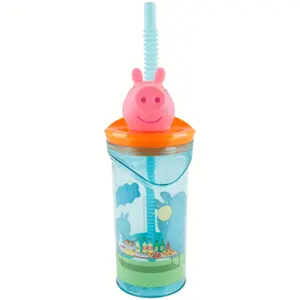 Straw mug figurine Peppa Pig 3D image-0