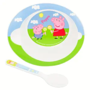 Microwave bowl and spoon Peppa Pig image-1