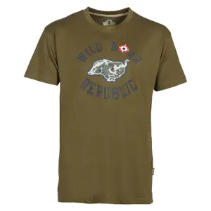 T-shirt javali correndo PERCUSSION Wild Boar Republic image-0