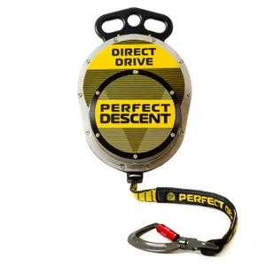 Assureur de escalada com mosquetão em alumínio Perfect Descent Direct Drive