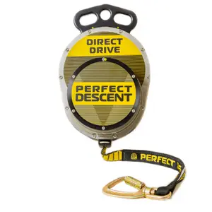 Assureur de escalada mosquetão em aço Perfect Descent Direct Drive