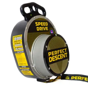 Assureur de escalada com mosquetão em alumínio Perfect Descent Speed Drive image-1
